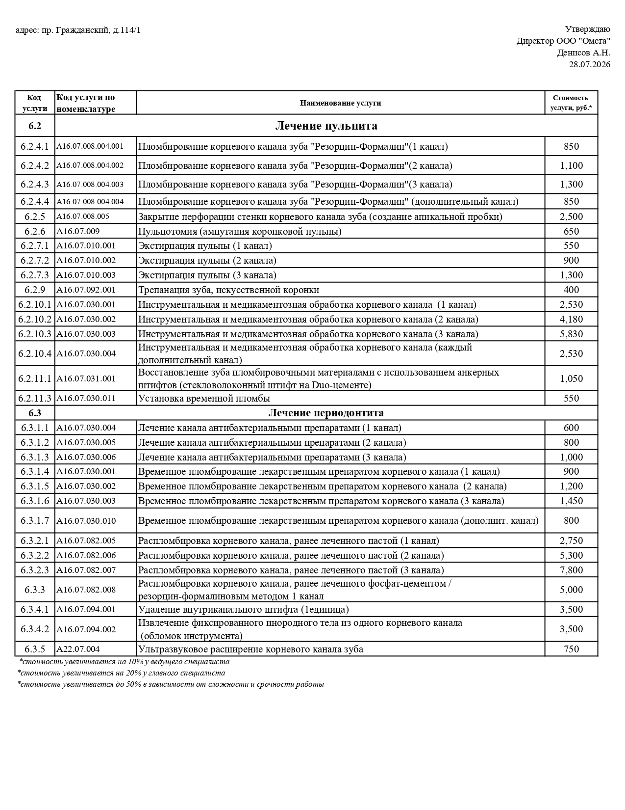 Прайс 2026